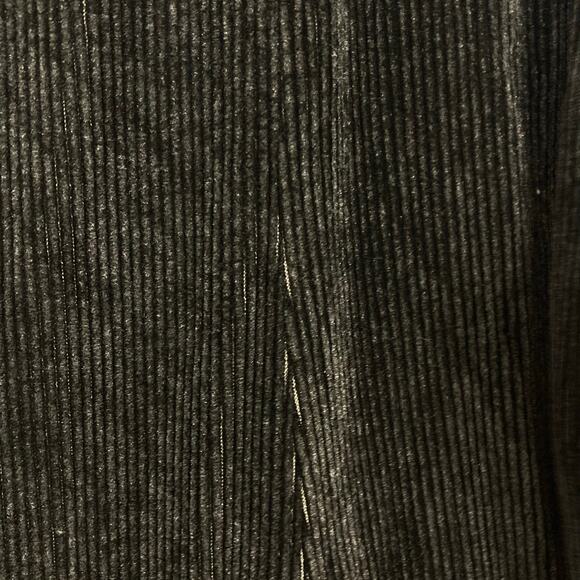 Nwot SHACK INCORPORATED Pants L Corduroy Silk Super-Wide-Barrel Drop Crotch Blac - Picture 4 of 11